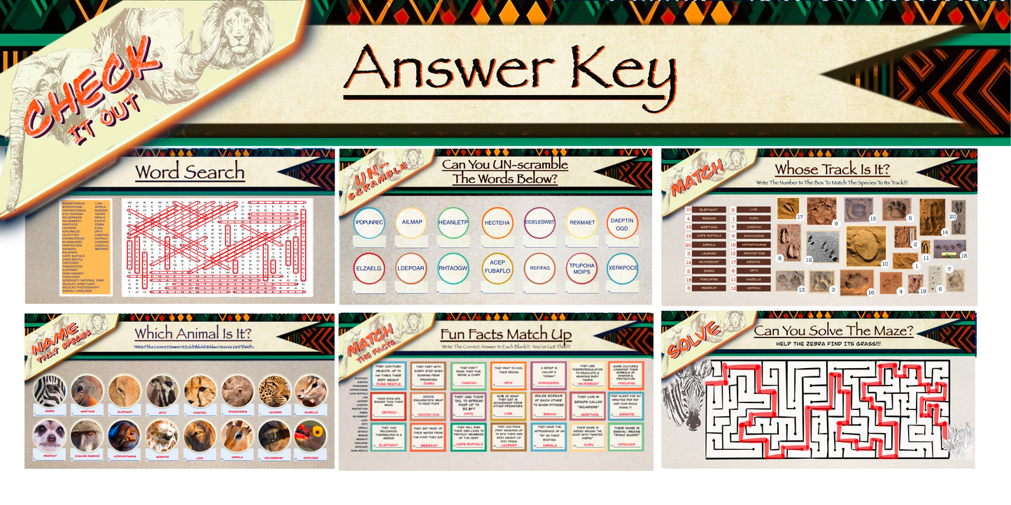 Coloring Passports Africa Safari Edition 1