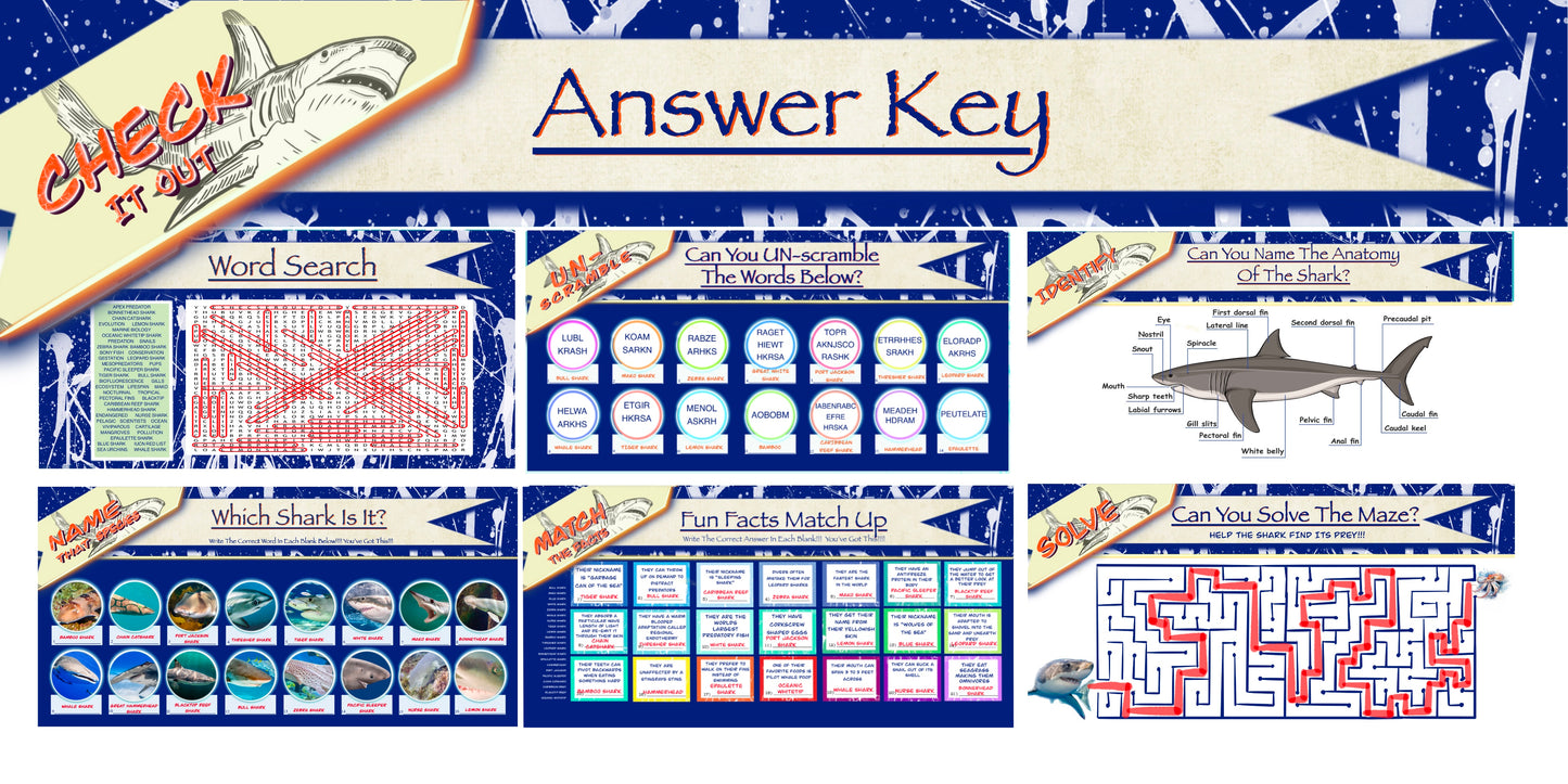 Coloring Passports Sharks Edition 1