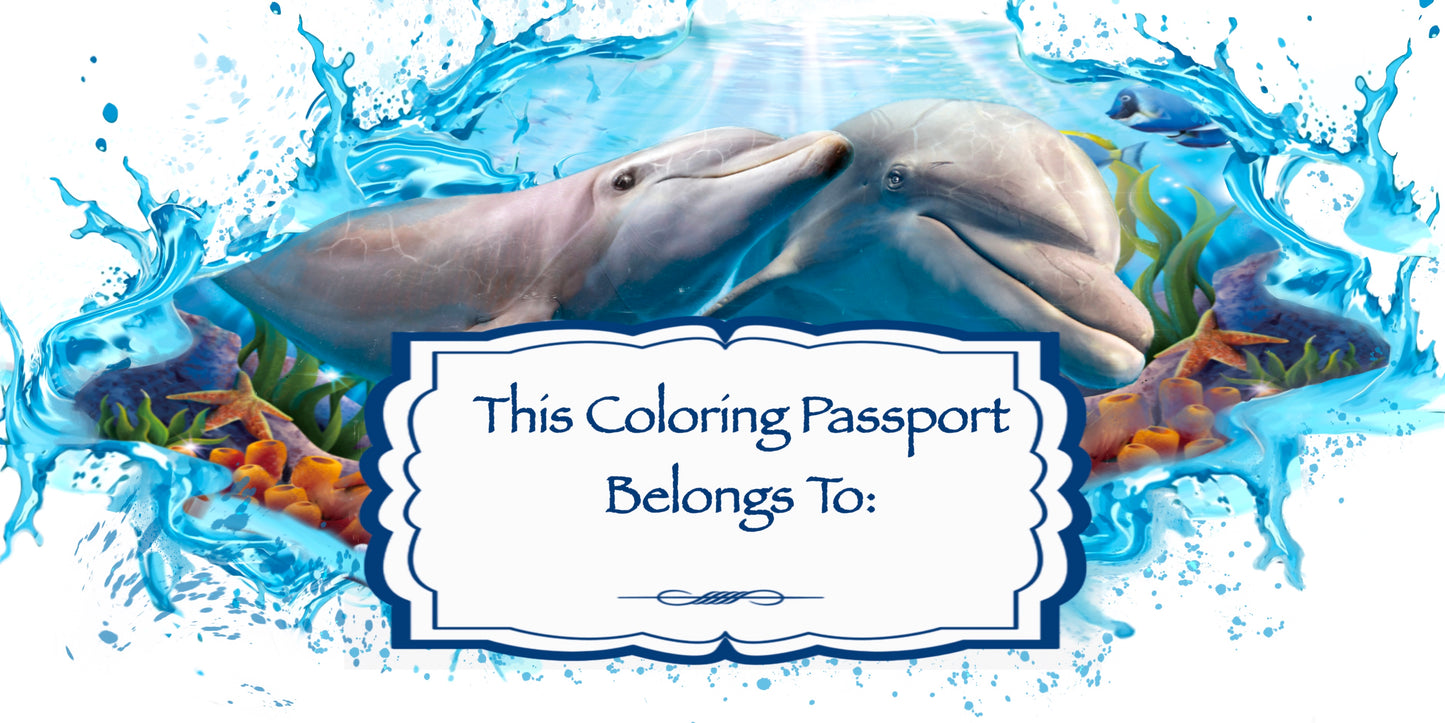 Coloring Passports Dolphins Edition 1
