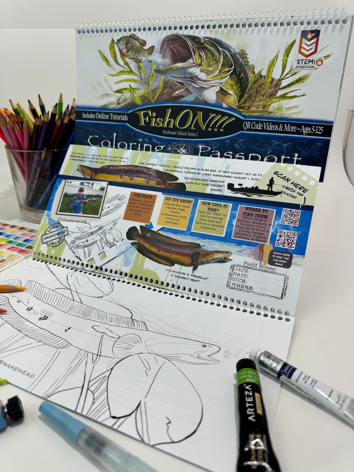 Coloring Passports FishON!!! Freshwater Edition I