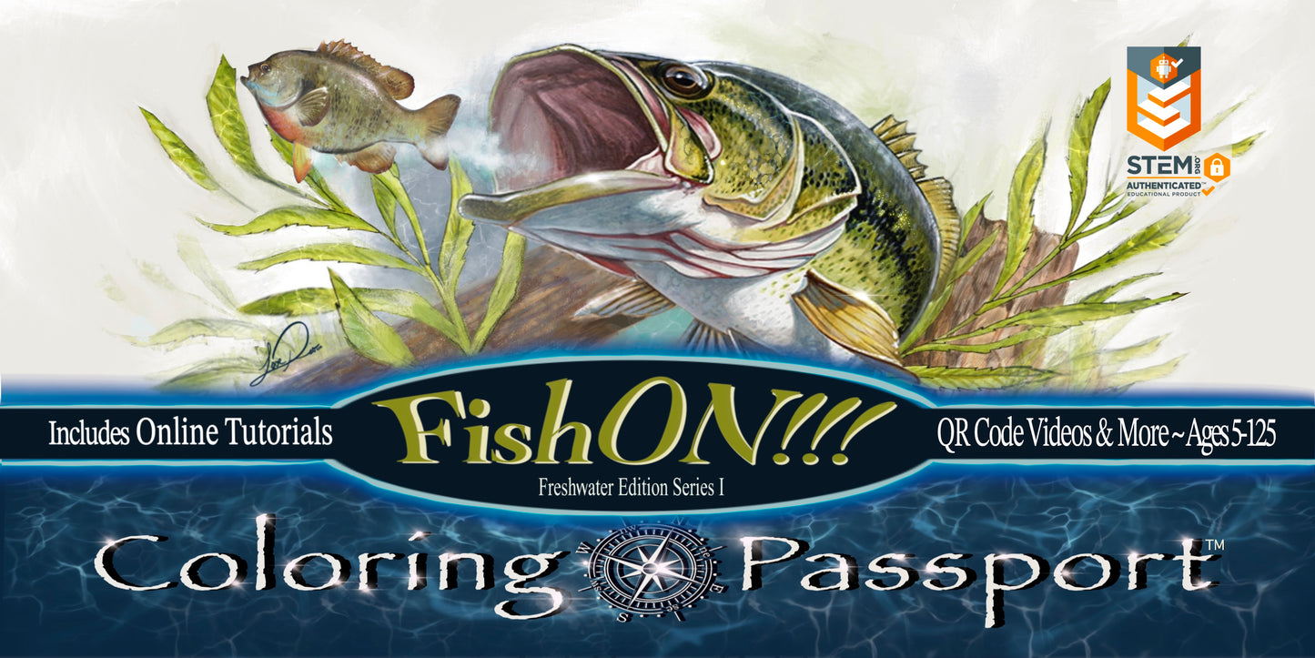 Coloring Passports FishON!!! Freshwater Edition I
