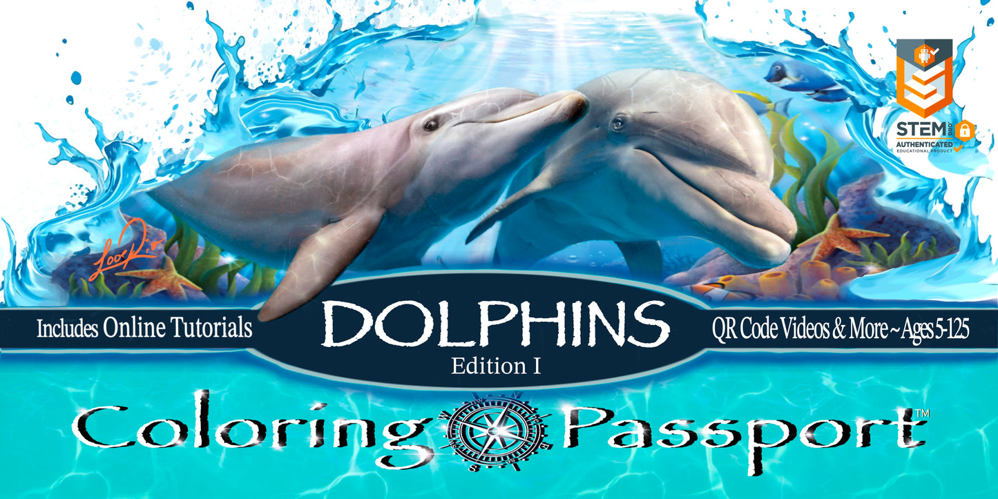 Coloring Passports Dolphins Edition 1