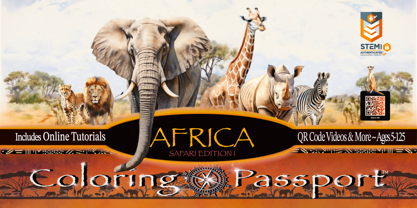 Coloring Passports Africa Safari Edition 1