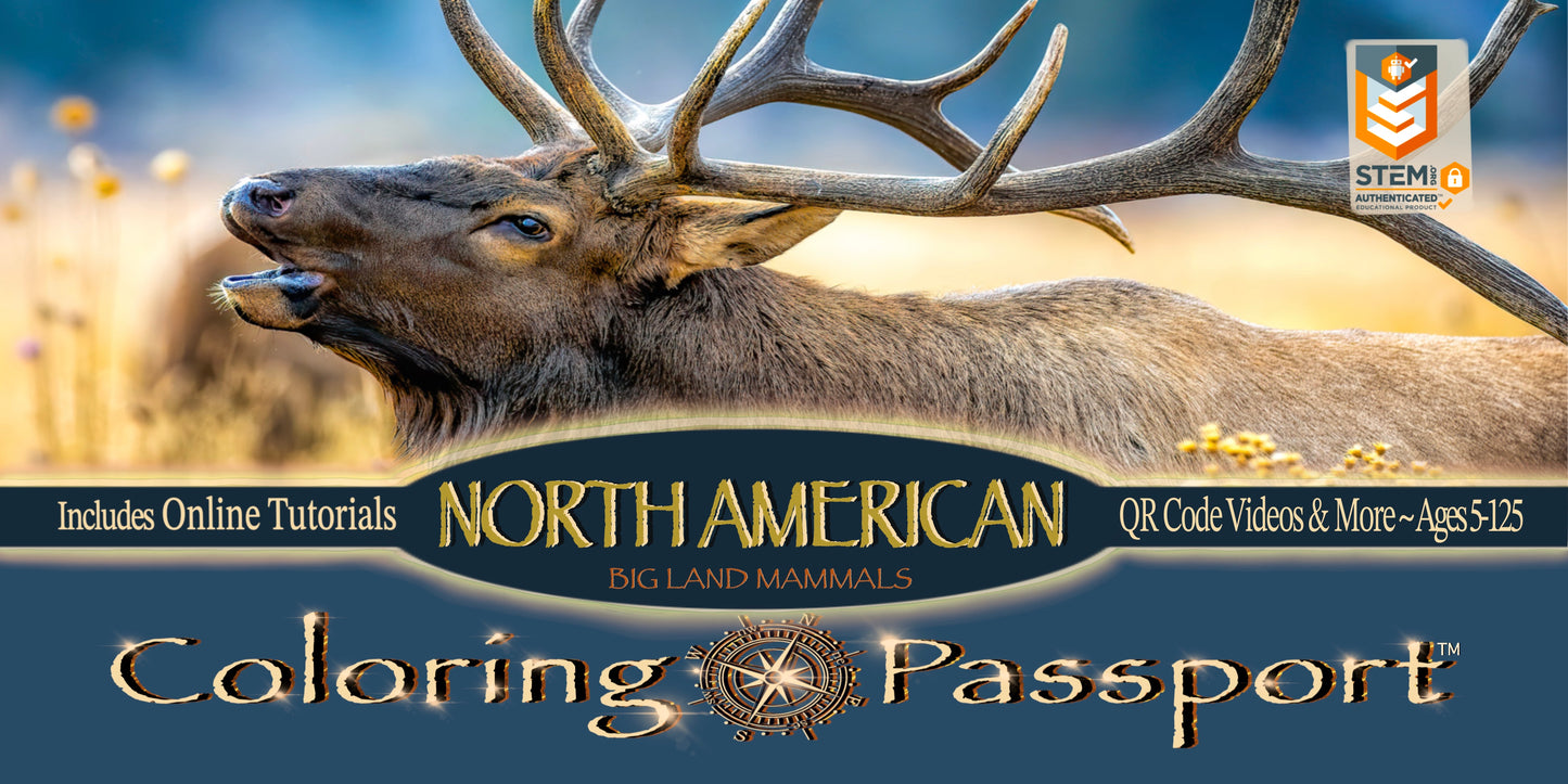 Coloring Passports® North American Land mammals