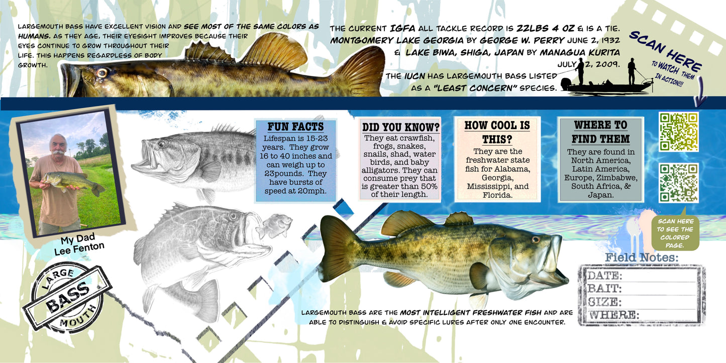 Coloring Passports FishON!!! Freshwater Edition I