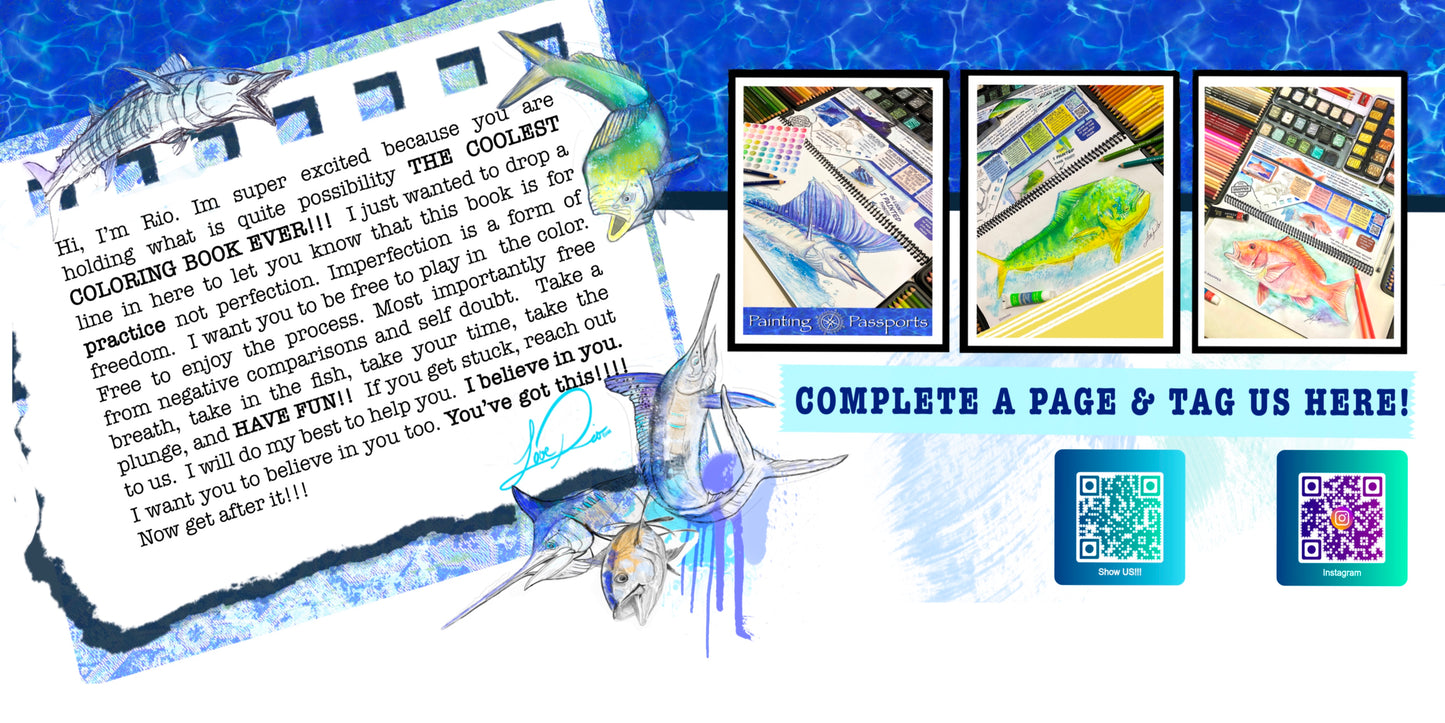 Coloring Passport FishON!!! Saltwater Edition I