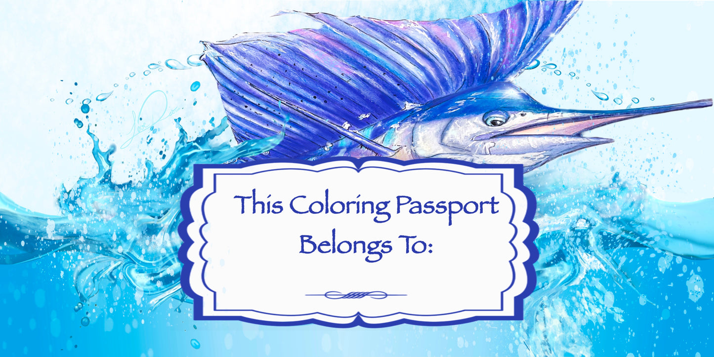 Coloring Passport FishON!!! Saltwater Edition I