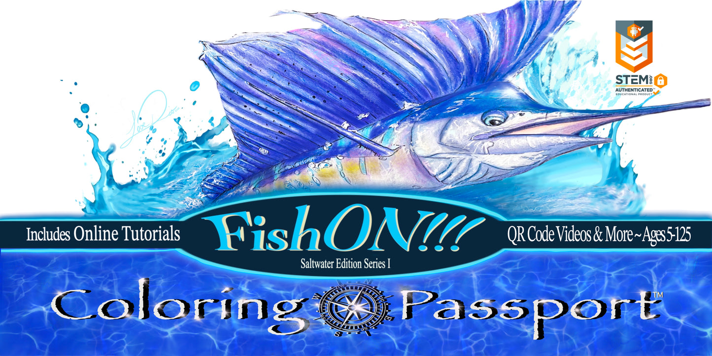 Coloring Passport FishON!!! Saltwater Edition I